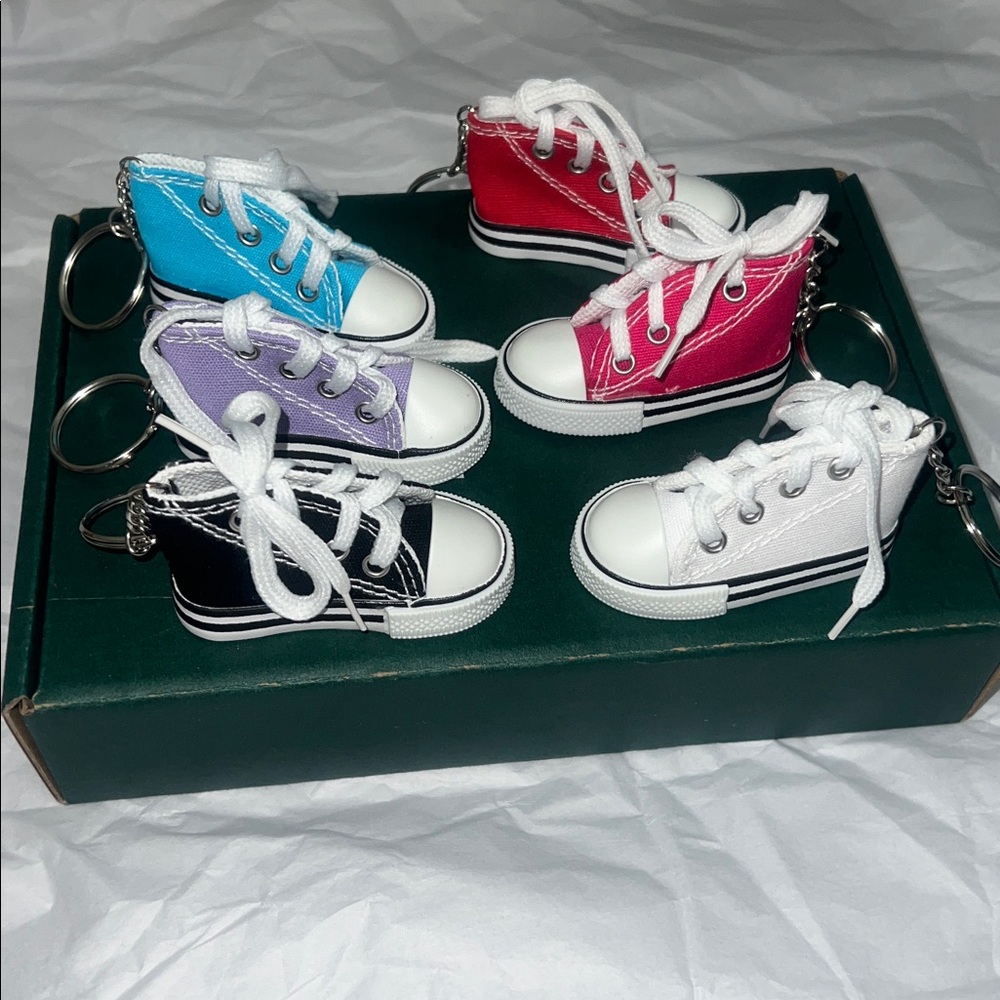 Mini Canvas Sneaker Keychains- Price is for 1 - Picture 2 of 2